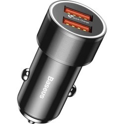 Зарядное устройство BASEUS Small Screw Dual-USB Quick Charge Car Charger