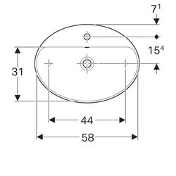 Умывальник Geberit VariForm 60 500772012