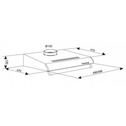 Вытяжка ELEYUS Bona I LED SMD 60 BL