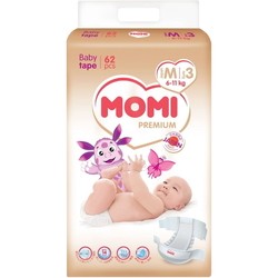 Подгузники Momi Premium Diapers M / 62 pcs