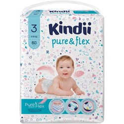 Подгузники Kindii Pure and Flex 3 / 60 pcs