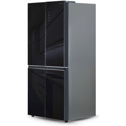 Холодильник Ginzzu NFK-525 Glass (черный)