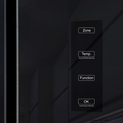 Холодильник Ginzzu NFK-525 Glass (черный)