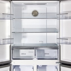 Холодильник Ginzzu NFK-525 Glass (бежевый)
