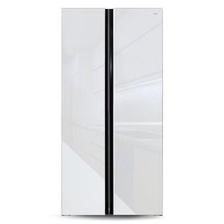 Холодильник Ginzzu NFK-462 Glass (белый)