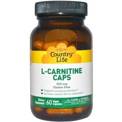 Сжигатель жира Country Life L-Carnitine 500 mg 60 cap