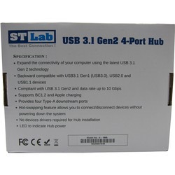 Картридер/USB-хаб STLab U-1690