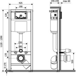 Инсталляция для туалета Q-tap Nest M425-M08