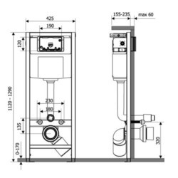 Инсталляция для туалета Q-tap Nest M425-M06