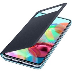 Чехол Samsung S View Wallet Cover for Galaxy A71 (черный)