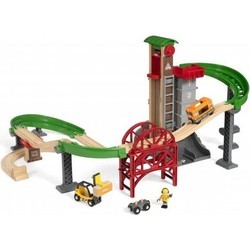 Автотрек / железная дорога BRIO Lift and Load Werehouse Set 33887