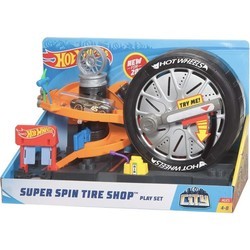 Автотрек / железная дорога Hot Wheels Super Spin Tire Shop