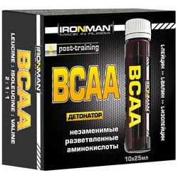 Аминокислоты Ironman BCAA amps 10x25 ml
