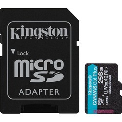 Карта памяти Kingston microSDXC Canvas Go! Plus + Adapter 256Gb