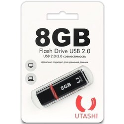 USB Flash (флешка) UTASHI Haya 64Gb (черный)