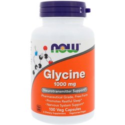 Аминокислоты Now Glycine 1000 mg