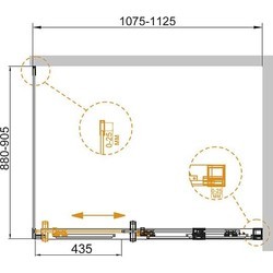 Душевая кабина Cezares Duet Soft AH1 160x90