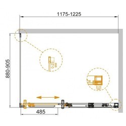 Душевая кабина Cezares Duet Soft AH1 160x90