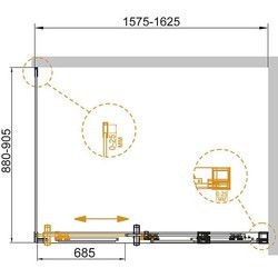 Душевая кабина Cezares Duet Soft AH1 130x90