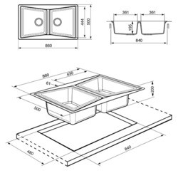 Кухонные мойки Smeg LS862