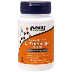 Аминокислоты Now L-Theanine 200 mg 60 cap