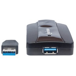 Картридер/USB-хаб MANHATTAN SuperSpeed USB 3.0 Hub and Card Reader