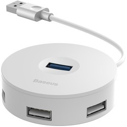 Картридер/USB-хаб BASEUS Round Box USB-A to USB 3.0 and 2xUSB 2.0 (черный)