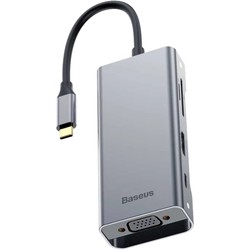 Картридер/USB-хаб BASEUS Square Desk Type-C Multi-Functional VGA HUB