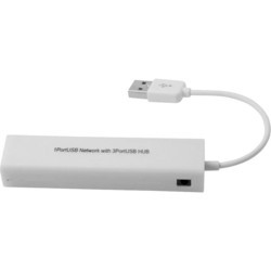 Картридер/USB-хаб Dynamode USB2.0-RJ45-HUB3