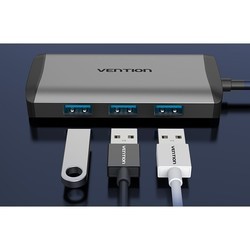Картридер/USB-хаб Vention CNCHB