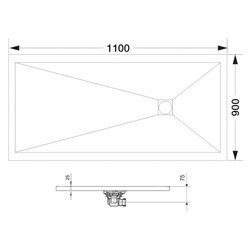 Душевой поддон RGW ST-118 110x80x2.5