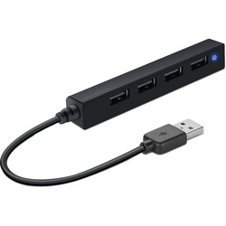 Картридер/USB-хаб Speed-Link Snappy Slim USB Hub 4 Port USB 2.0 Passive