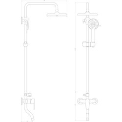 Душевая система Domino DS-0031