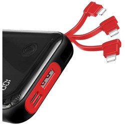 Powerbank аккумулятор BASEUS Mini S Digital Display Lightning Cable 10000 (черный)