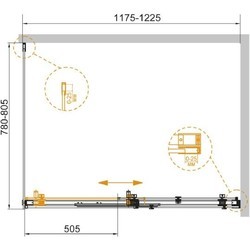 Душевая кабина Cezares Stylus Soft AH1 120x80