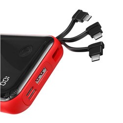 Powerbank аккумулятор BASEUS Mini S Digital Display USB C Cable 10000 (красный)