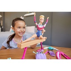 Кукла Barbie Gymnastics Playset with Doll Balance Beam GJM72