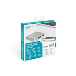 Картридер/USB-хаб Digitus DA-70838-1