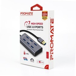 Картридер/USB-хаб Promate EzHub-7