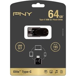 USB Flash (флешка) PNY Elite Type-C 3.1 32Gb