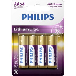 Аккумуляторная батарейка Philips Ultra Lithium 4xAA
