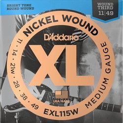 Струны DAddario XL Nickel Wound Third 11-49