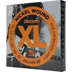 Струны DAddario XL Nickel Wound 3D 10-52
