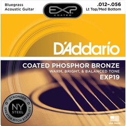 Струны DAddario EXP Coated Phosphor Bronze 12-56