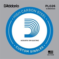 Струны DAddario Single Plain Steel 026