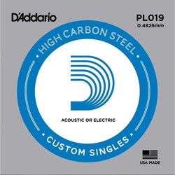 Струны DAddario Single Plain Steel 019