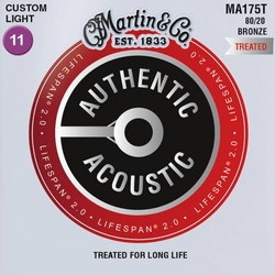 Струны Martin Authentic Acoustic Lifespan 2.0 Bronze 11-52