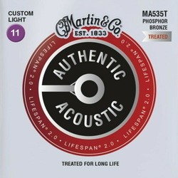 Струны Martin Authentic Acoustic Lifespan 2.0 Phosphor Bronze 11-52