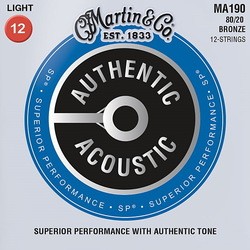 Струны Martin Authentic Acoustic SP Bronze 12-String 12-54