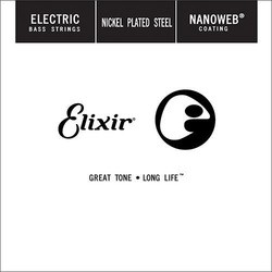 Струны Elixir Electric Bass Nanoweb Nickel Plated Steel Single 45